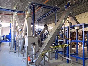 ABS průmyslový odpad recyklace stroj